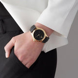 Gucci G Timeless Quartz Black Dial Black Leather Strap Watch For Women - YA1264034A Authentic Buy Shop Now