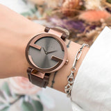 Gucci Interlocking Brown Dial Brown Leather Strap Watch For Women - YA133309 Authentic Buy Shop Now
