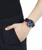 Gucci GG2570 Quartz Blue Dial Blue & Red Nylon Strap Watch For Men - YA142304 Authentic Buy Shop Now