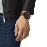 Tissot Chrono XL Quartz Black Dial Brown Leather Strap Watch For Men - T116.617.36.052.03 Authentic Buy Shop Now