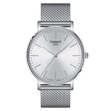 Tissot Everytime Gent Silver Dial Silver Mesh Bracelet Watch for Men - T143.410.11.011.00 Authentic Buy Shop Now