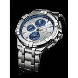 Maurice Lacroix Aikon Chronograph Silver Dial Silver Steel Strap Watch for Men - AI1018-SS002-131-1 Authentic Buy Shop Now