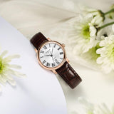Tissot T Classic Carson Premium White Dial Brown Leather Strap Watch for Women - T122.207.36.033.00 Authentic Buy Shop Now
