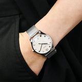 Gucci G-Timeless Mother of Pearl Dial Silver Mesh Bracelet Watch For Women - YA1264040 Authentic Buy Shop Now
