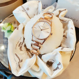 Calvin Klein Snake Silver Dial Rose Gold Steel Strap Watch For Women - K6E23646 Authentic Buy Shop Now