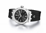 Maurice Lacroix Aikon Automatic Chronograph Black Dial Black Leather Strap Watch for Men - AI1808-SS000-330-2 Authentic Buy Shop Now