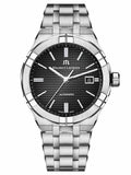Maurice Lacroix Aikon Automatic Black Dial Silver Steel Strap Watch for Men - AI1807-SS002-330-1 Authentic Buy Shop Now