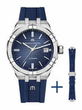 Maurice Lacroix Aikon Automatic Blue Dial Blue Rubber Strap Watch for Men - AI11808-SS000B-430-4 Authentic Buy Shop Now