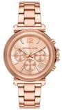 Michael Kors Maren Chronograph Rose Gold Dial Rose Gold Steel Strap Watch for Women - MK7494 Authentic Buy Shop Now