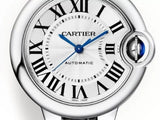 Cartier Ballon Bleu De Cartier Silver Dial Black Leather Strap Watch for Women - WSBB0030 Authentic Buy Shop Now