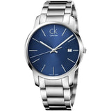 Calvin Klein City Blue Dial Silver Steel Strap Watch for Men - K2G2G14N Authentic Buy Shop Now