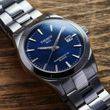 Tissot Gentlemen Powermatic 80 Silicium Blue Dial Silver Steel Strap Watch For Men - T127.407.11.041.00 Authentic Buy Shop Now