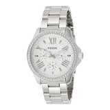 Fossil Cecile Chronograph Silver Dial Silver Steel Strap Watch for Women - AM4481 Authentic Buy Shop Now