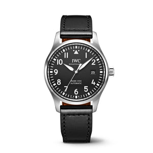 IWC Pilot's Mark XVIII 40mm Black Dial Black Leather Strap Watch for Men - IW327001 Authentic Buy Shop Now