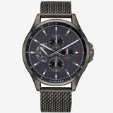 Tommy Hilfiger Shawn Chronograph Quartz Grey Dial Grey Mesh Bracelet Watch for Men - 1791613 Authentic Buy Shop Now