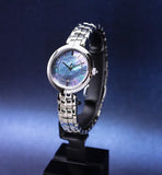 Tissot T Lady Flamingo Mother of Pearl Blue Dial Silver Steel Strap Watch For Women - T094.210.11.121.00 Authentic Buy Shop Now