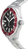 Tag Heuer Aquaracer Black Dial Silver Steel Strap Watch for Men - WAY101B.BA0746 Authentic Buy Shop Now
