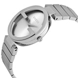 Gucci G Interlocking Silver Dial Silver Steel Strap Watch For Women - YA133308 Authentic Buy Shop Now