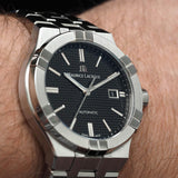 Maurice Lacroix Aikon Automatic Black Dial Silver Steel Strap Watch for Men - AI1807-SS002-330-1 Authentic Buy Shop Now