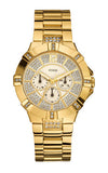 Guess Vista Diamonds Gold Dial Gold Steel Strap Watch for Women - W13573L1 Authentic Buy Shop Now