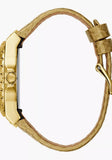 Guess Limelight Quartz Gold Dial Gold Leather Strap Watch For Women - W0775L13 Authentic Buy Shop Now