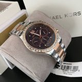 Michael Kors Brinkley Blue Dial Two Tone Steel Strap Watch for Women - MK6205 Authentic Buy Shop Now