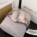 Michael Kors Runway White Dial Two Tone Stainless Steel Strp Watch for Women - MK3204A Authentic Buy Shop Now