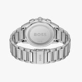 Hugo Boss Dapper Chronograph Blue Dial Silver Steel Strap Watch For Men - 1513927 Authentic Buy Shop Now