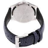 Gucci G-Timeless Signature Mother of Pearl Silver Dial Blue Leather Strap Watch For Women - YA1264049 Authentic Buy Shop Now