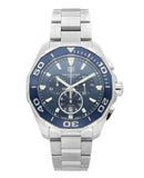 Tag Heuer Aquaracer Blue Dial SIlver Steel Strap Watch for Men - CAY111B.BA0927 Authentic Buy Shop Now