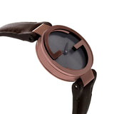 Gucci G Interlocking Brown Dial Brown Leather Strap Watch For Women - YA133504 Authentic Buy Shop Now