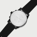 Armani Exchange Outerbanks Chronograph Black Dial Black Silicone Strap Watch For Men - AX1343 Authentic Buy Shop Now