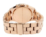 Marc Jacobs Henry Chronograph Rose Gold Dial Rose Gold Steel Strap Watch for Women - MBM3118 Authentic Buy Shop Now