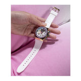 Guess Fusion Chronograph White Dial White Leather Strap Watch For Women - GW0553L2 Authentic Buy Shop Now
