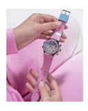 Guess Fusion Chronograph Pink Dial Pink Leather Strap Watch for Women - GW0553L5 Authentic Buy Shop Now