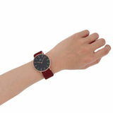 Daniel Wellington Classic Roselyn Black Dial Maroon Nylon Strap Watch For Women - DW00100269 Authentic Buy Shop Now