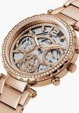 Guess Solstice Diamonds Rose Gold Dial Rose Gold Steel Strap Watch for Women - GW0403L3 Authentic Buy Shop Now