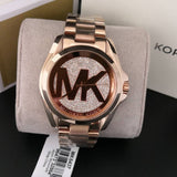 Michael Kors Bradshaw Rose Gold Dial Rose Gold Steel Strap Watch for Women - MK6437 Authentic Buy Shop Now