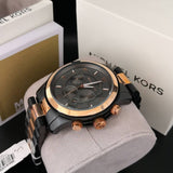 Michael Kors Runway Chronograph Grey Dial Two Tone Steel Strap Unisex Watch - MK8189 Authentic Buy Shop Now