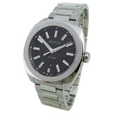 Gucci GG2570 Quartz Black Dial Silver Steel Strap Watch For Men - YA142301 Authentic Buy Shop Now