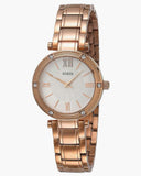 Guess Park Ave White Dial Rose Gold Steel Strap Watch for Women - W0767L3 Authentic Buy Shop Now