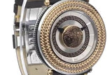 Versace V Metal Icon Quartz Silver Dial Brown Leather Strap Watch For Men - VQL010015 Authentic Buy Shop Now