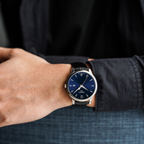 Tissot T Classic Tradition Blue Dial Black Leather Strap Watch For Men - T063.610.16.047.00 Authentic Buy Shop Now