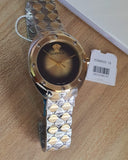 Versace Shadov Quartz Gold Dial Two Tone Steel Strap Watch for Women - VEBM00518 Authentic Buy Shop Now