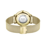 Hugo Boss Horizon Quartz Black Dial Gold Mesh Bracelet Watch For Men - HB1513735 Authentic Buy Shop Now