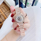 Bulova Phantom White Dial with Swarovski Baguettes Rose Gold Steel Strap Watch for Women - 98L268 Authentic Buy Shop Now