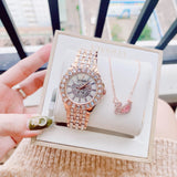 Bulova Phantom White Dial with Swarovski Baguettes Rose Gold Steel Strap Watch for Women - 98L268 Authentic Buy Shop Now