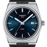 Tissot PRX Blue Dial Black Rubber Strap Watch For Men - T137.410.17.041.00 Authentic Buy Shop Now