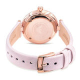 Emporio Armani Gianni T-Bar Quartz Rose Gold Dial Pink Leather Strap Watch For Women - AR11001 Authentic Buy Shop Now