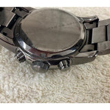 Marc Jacobs Larry Chronograph Black Dial Grey Steel Strap Watch for Men - MBM5051 Authentic Buy Shop Now